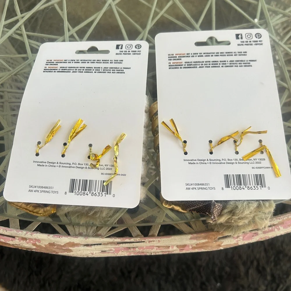 Amber Woodland Spiral Cat Toys NWT